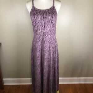 Pact Organic Cotton Maxi Halter Pullover Lavender Dress Size L